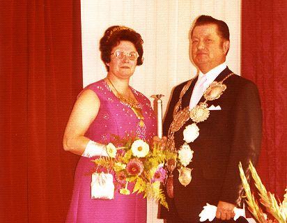 1974/75 S.M. Rudi I. und Königin Hanni Schulz