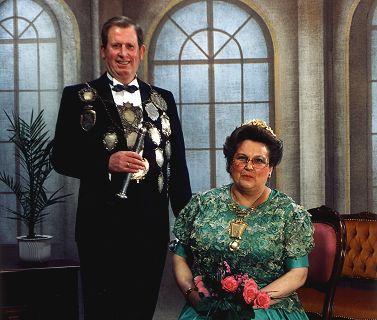 1986/87 S.M. Hans VI. und Königin Finni Schmitz